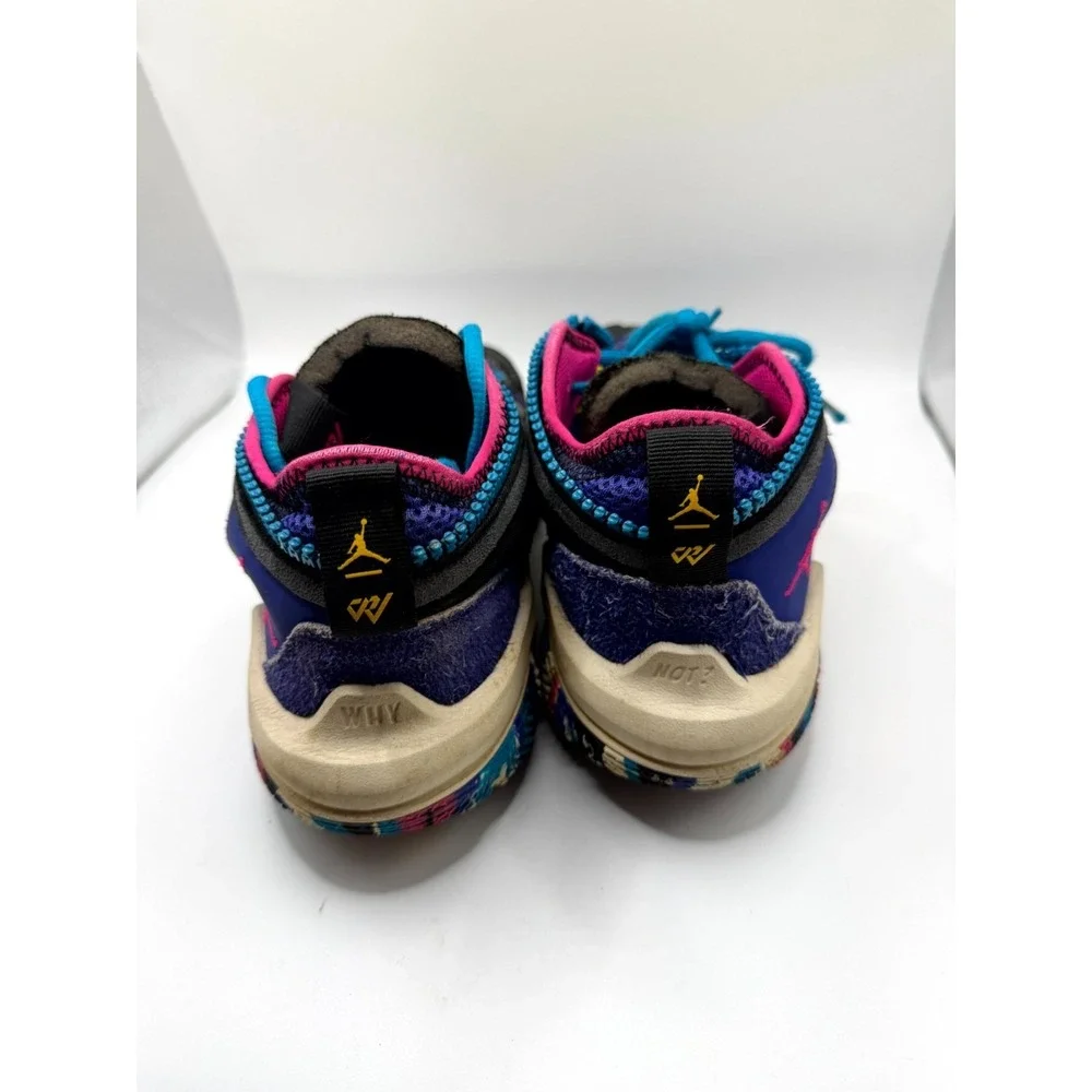 Air Jordan Why Not Zer0.6 Unisex Kids 6.5 Sneaker‎ Blue Ripstop Basketball Shoes